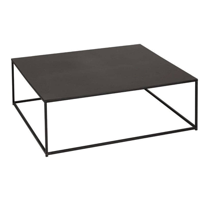 Table basse noire métal Gota Atmosphera Le Dépôt Bailleul