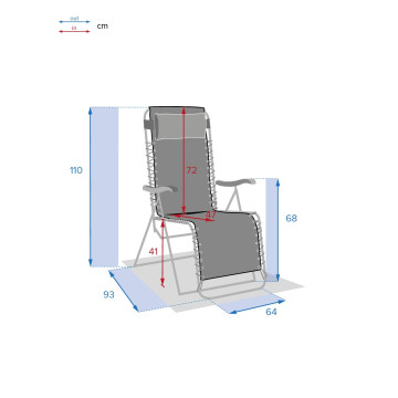 Fauteuil détente Silos bleu canard - Le dépôt Bailleul