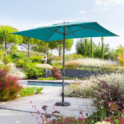 Parasol mat central 2x3 m Loompa canard Hespéride - Le Dépôt Bailleul