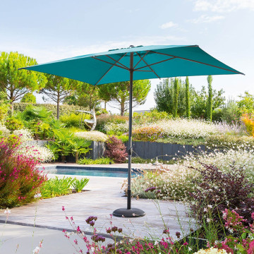 Parasol mat central 2x3 m Loompa canard Hespéride - Le Dépôt Bailleul