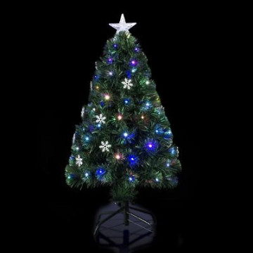 Sapin 120 cm lumineux fibre optique Vilnius - Le Dépôt Bailleul