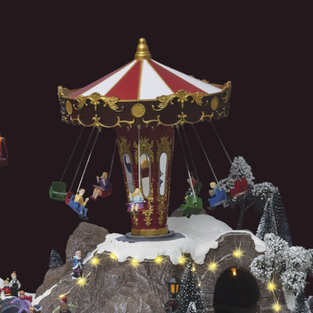 Village de Noël fête foraine lumineux et animé - Le Dépôt Bailleul