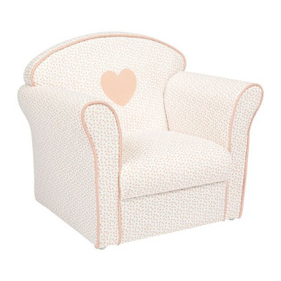 Fauteuil enfant cœur rose...