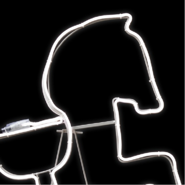 Cheval à bascule lumineux blanc froid - Le Dépôt Bailleul