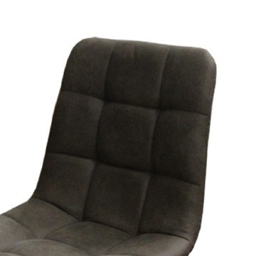 Chaise en simili gris pieds métal noir - Le Dépôt Bailleul