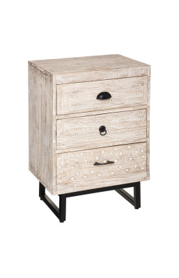 Chevet 3 tiroirs bois...