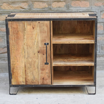 Buffet 1 porte 4 niches manguier - Le Dépôt Bailleul