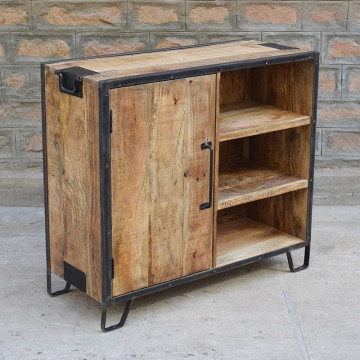 Buffet 1 porte 4 niches manguier - Le Dépôt Bailleul