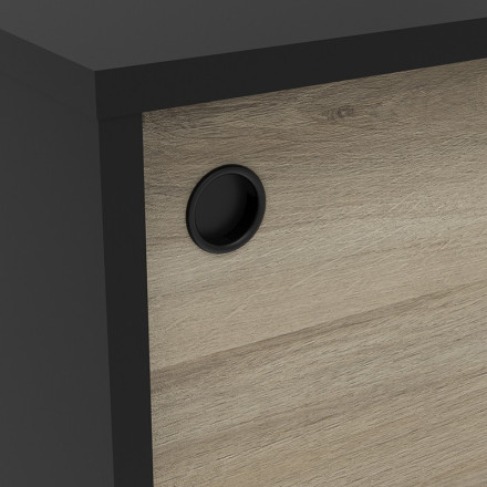 Meuble TV 1 porte coulissante Tomy - Le Dépôt Bailleul