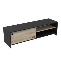 Meuble TV 1 porte coulissante Tomy - Le Dépôt Bailleul