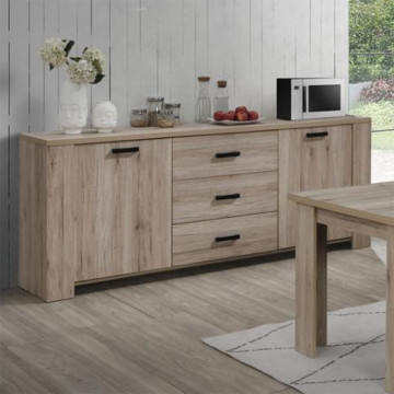 Bahut 3 tiroirs 2 portes Olivier - Le Dépôt Bailleul