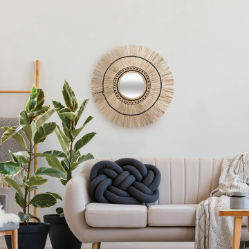 Miroir Laya roseau 60 cm Atmosphera - Le Dépôt Bailleul