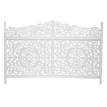 Tête de lit blanc ajouré Fanny 123x182 cm Atmosphera - Le Dépôt Bailleul