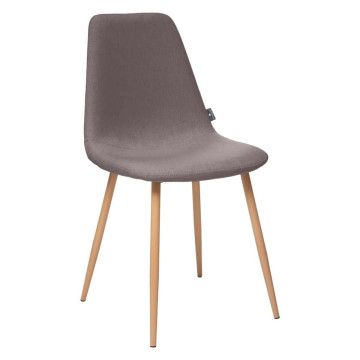 Chaise Roka coloris gris foncé et hêtre Atmosphera - Le dépôt bailleul