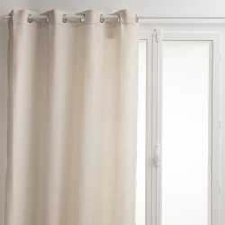 Rideau jacquard Tanis lin 140x260 Atmosphera - Le Dépôt Bailleul