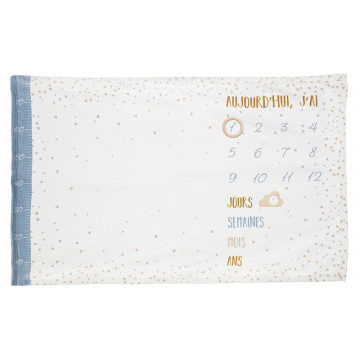 Couverture photo bébé étoiles bleues Atmosphera - Le Dépôt Bailleul