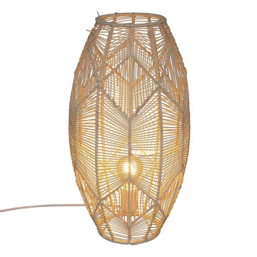 Lampe en rotin Kita naturel H49 Atmosphera - Le Dépôt Bailleul