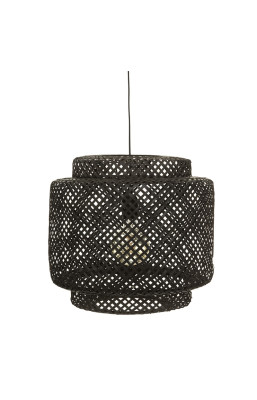 Suspension Liby bambou noir...