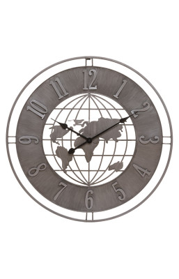 Horloge métal monde Isac...