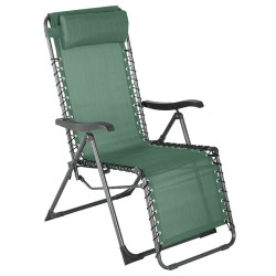 Fauteuil détente d'extérieur Hespéride Silos vert olive - Le dépôt Bailleul