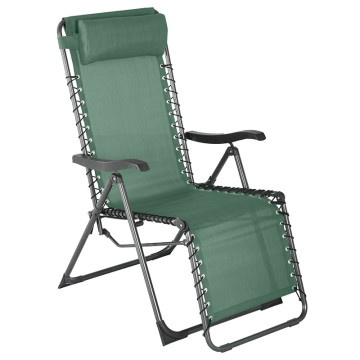 Fauteuil détente d'extérieur Hespéride Silos vert olive - Le dépôt Bailleul