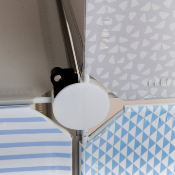 Rangement enfant en tissu gris en forme de château - Le Dépôt Bailleul