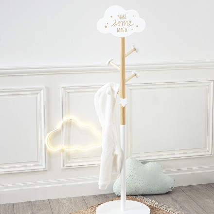 Coffre à jouets en bois Nuage Blanc - Atmosphera For Kids