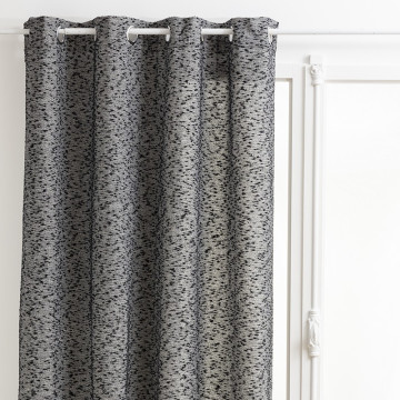 Rideau 140x260 texture Aska noir Atmosphera - Le Dépôt Bailleul