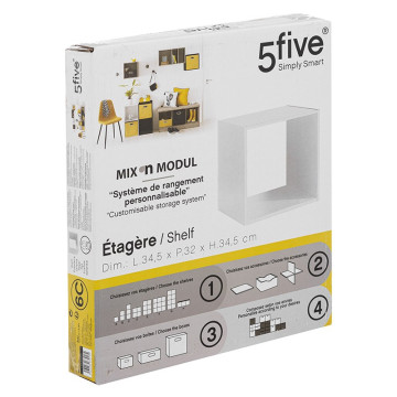 Etagère 1 case Mix blanc 5five - Le Dépôt Bailleul