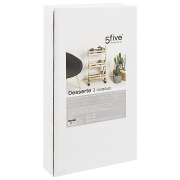 Desserte bois 3 cagettes 5five - Le Dépôt Bailleul