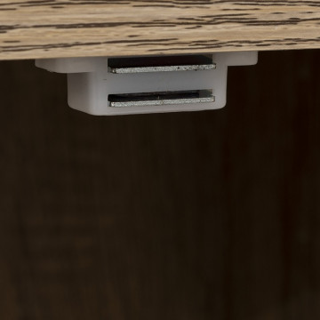 Etagère 6 cases avec portes naturel 5five - Le Dépôt Bailleul