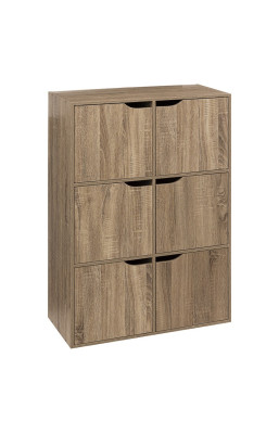 Etagère 6 cases avec portes...