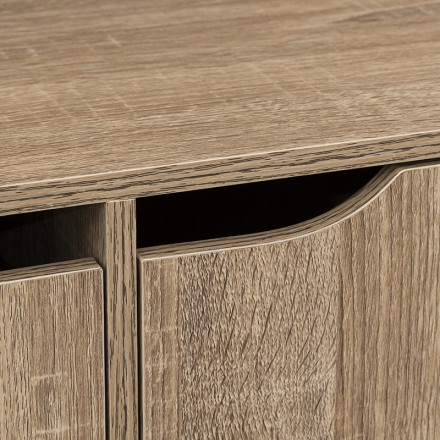 Etagère 6 cases avec portes naturel 5five - Le Dépôt Bailleul