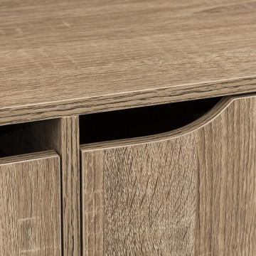 Etagère 6 cases avec portes naturel 5five - Le Dépôt Bailleul