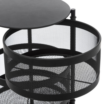 Desserte 4 paniers métal noir Mayaj 5five - Le Dépôt Bailleul