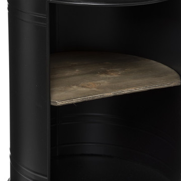 Table d'appoint bidon Diego noir petit modèle Atmosphera -Le Dépôt Bailleul