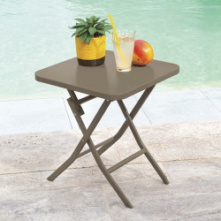 Table d'appoint pliante 40x40 tonka Hespéride - Le Dépôt Bailleul
