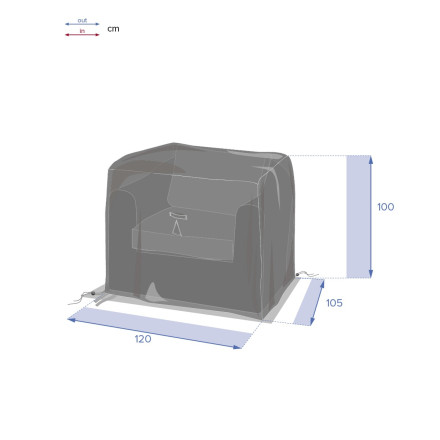 Housse protection pour siège extérieur Hespéride M - Le dépôt Bailleul