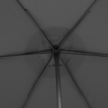 Parasol droit rond 2,7m Soya ardoise Hespéride - Le Dépôt Bailleul