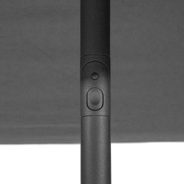 Parasol droit carré 2,5x2,5m Soya ardoise Hespéride - Le Dépôt Bailleul