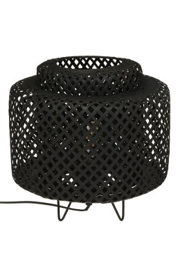 Lampe en bambou Liby noir...
