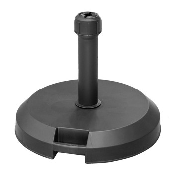 Pied de parasol 29kg béton noir Hespéride - Le Dépôt Bailleul