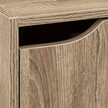 Etagère 3 cases avec portes naturel 5five - Le Dépôt Bailleul