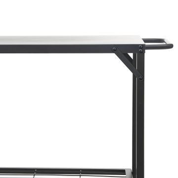 Desserte extérieure pour plancha noir Neka - Le Dépôt Bailleul