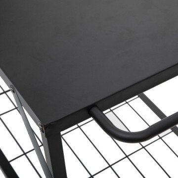 Desserte extérieure pour plancha noir Neka - Le Dépôt Bailleul