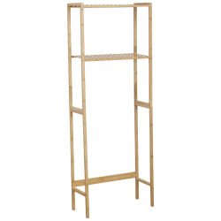 Meuble dessus WC bambou 2 étagères - Le Dépôt Bailleul