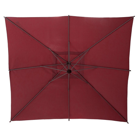 Parasol décentré carré Manoa bordeaux Hespéride - Le Dépôt Bailleul