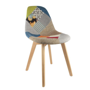Chaise scandinave patchwork...