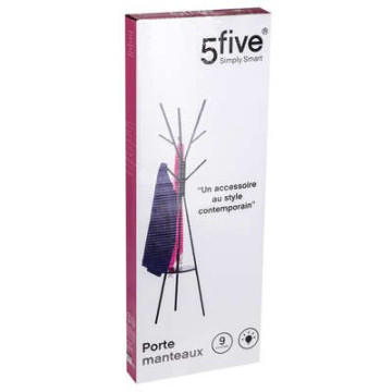 Porte manteaux métal/bois noir 5five - Le Dépôt Bailleul