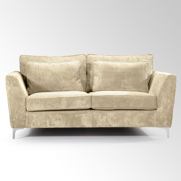 Canapé 2 places Isla velours côtelé beige -  Le Dépôt Bailleul